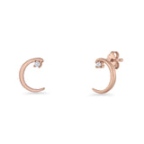 Moon Stud Earrings