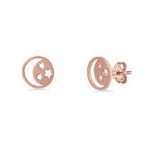 Moon & Star Stud Earrings