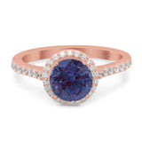 Art Deco Round Natural Stone Ring