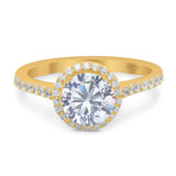 Art Deco Round Natural Stone Ring