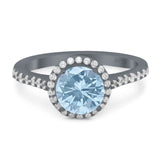 Art Deco Round Natural Stone Ring