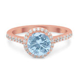 Art Deco Round Natural Stone Ring