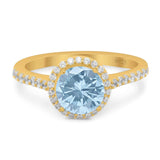 Art Deco Round Natural Stone Ring