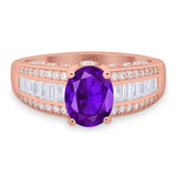 Art Deco Oval Natural Stone Cocktail Ring