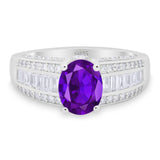 Art Deco Oval Natural Stone Cocktail Ring