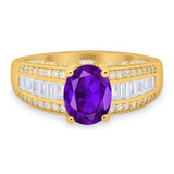 Art Deco Oval Natural Stone Cocktail Ring