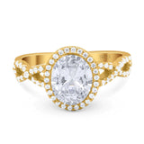 Art Deco Oval Natural Stone Twisted Ring
