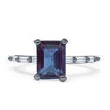 Art Deco Emerald Cut Ring