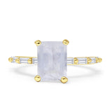 Art Deco Emerald Cut Ring