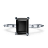 Art Deco Emerald Cut Ring