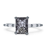 Art Deco Emerald Cut Ring