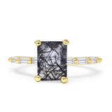Art Deco Emerald Cut Ring