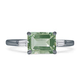 Emerald Cut Trio Ring