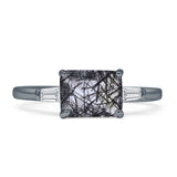 Emerald Cut Trio Ring