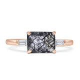 Emerald Cut Trio Ring