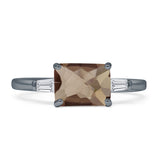 Emerald Cut Trio Ring