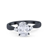 Three Stone Oval Ring