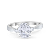 Three Stone Oval Ring