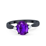 Three Stone Oval Ring