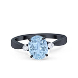 Three Stone Oval Ring