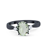 Three Stone Oval Ring