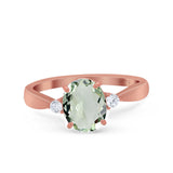 Three Stone Oval Ring