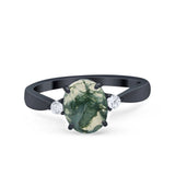 Three Stone Oval Ring