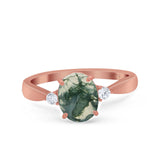 Three Stone Oval Ring