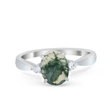 Three Stone Oval Ring