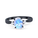 Three Stone Oval Ring