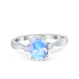 Three Stone Oval Ring