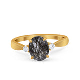 Three Stone Oval Ring