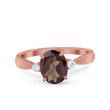 Three Stone Oval Ring