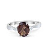 Three Stone Oval Ring