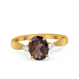 Three Stone Oval Ring