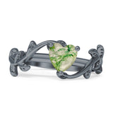 Heart Leaf Art Deco Ring