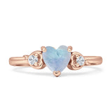 Heart Three Stone Promise Ring