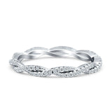 sterling silver eternity ring