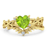 Two Piece Heart CZ Ring