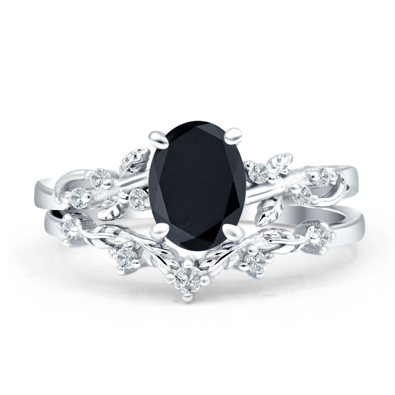 Two Piece Oval CZ Ring