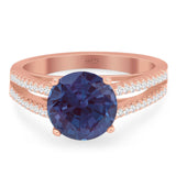 Vintage Style Round Natural Stone Ring