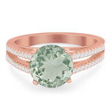 Vintage Style Round Natural Stone Ring