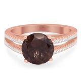 Vintage Style Round Natural Stone Ring