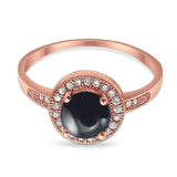 Round Halo CZ Ring