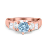 Art Deco Round Natural Stone Cocktail Ring