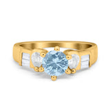 Art Deco Round Natural Stone Cocktail Ring