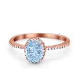 Art Deco Oval Hidden Halo Ring