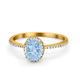 Art Deco Oval Hidden Halo Ring