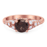 Vintage Style Round Natural Stone Ring