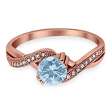 Art Deco Round Natural Stone Twisted Ring